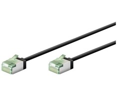 Wentronic Goobay Ultra-elastyczny CAT 8.1 kabelis krosowy, slim, U/FTP, juoda - Długość kabla 3 m