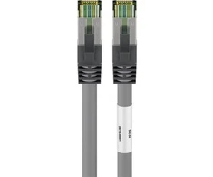 Wentronic Goobay Goobay CAT 8.1 pleistras kabelis, S / FTP (PiMF), pilka, 0,5 m - LSZH be halogenų, varinis AWG 24 (55135)