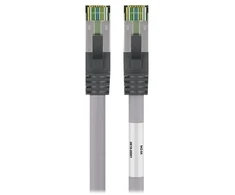 Goobay RJ45 pataisinis kabelis (CAT 6A, 500 MHz) su neapdorotu CAT 8.1 S/FTP kabeliu, - Kabelio ilgis 10 m