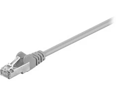 Wentronic Goobay - Patch kabelis - RJ-45 (M) į RJ-45 (M) - 7,5 m - SF/UTP - CAT 5e - liejamas, be kabliukų - pilkas (50148)