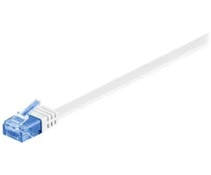 Wentronic Goobay CAT 6A UTP FLAT Patchcord LAN kabelis, baltas, 3m