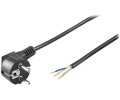Wentronic „Goobay“ prijungimo kabelis Schuko tipas F, CEE 7/7 2m H05VV-F 3G1 (50083)