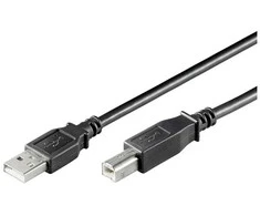 Wentronic „Goobay“ USB 2.0 didelės spartos laidas, juodas, 3 m – tinka įrenginiams su USB prievadu (68901)