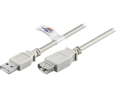 Goobay USB-A – USB-A USB laidas 5 m pilkas (JAB-853464)