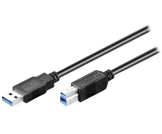 Wentronic USB kabelis Goobay USB-A - USB-B 0,25 m Juodas (JAB-1338780)