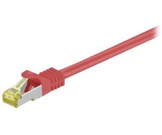 Wentronic Goobay Patchcord S/FTP, Cat7, 30m, raudona (91679)
