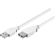 Goobay USB-A – USB-A USB kabelis 5 m baltas (JAB-1521973)