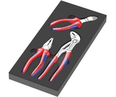 Įrankių rinkinys Wera Wera 9780 foam insert KNIPEX pliers set 1, 3 pieces (juodas/pilka, in foam insert for workshop trolley)
