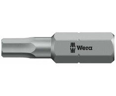 Grąžtas Wera 840/1 Z antgaliai, 1 vnt., Šešiakampis (metrinis), 3 mm, 25 mm, 25,4 / 4 mm (1 / 4"), šešiakampis