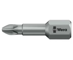Grąžtas Wera 851/1 TZ, 1 vnt., „Phillips“, PH 2, 25 mm, 3 g, 25,4 / 4 mm (1 / 4 colio)