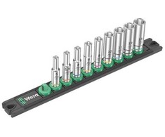 Wera Wera socket magnetic strip A Deep 1 socket set 1/4 (juodas/žalias, 9-piece)