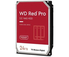 Western Digital Raudona Pro, 24 TB, 7200 aps./min., 512 MB, 3,5 colio, serijinis ATA