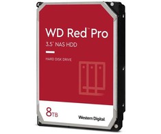 Western Digital Raudona Pro, 8 TB, 7200 aps./min., 256 MB, 3,5 colio, serijinis ATA III