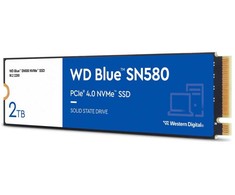 Sandisk SSD WD Mėlyna 2TB SN580 NVME M.2 PCIe 4.0 x4 WDS200T3B0E