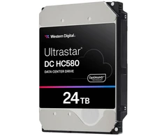 Western Digital Ultrastar DC HC580, 24 TB, 7200 RPM, 512 MB, 3,5 colio, Serial ATA