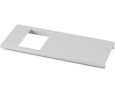 Wexe HAGER Dangčio išpjova 1SC/BR 170 PH vieno modulio „Clicline“ Ilgis 250 mm, skylės pradžia 40 mm Perlo baltumo spalva RAL 9016 plastikas