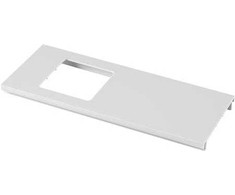 Wexe HAGER Dangčio išpjova 1SO/BR 170 PH, vieno modulio, skirto Opus, ilgis 250 mm, skylės pradžia 40 mm, perlo baltumo spalva, RAL 9016, plastikas