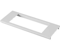 Wexe HAGER Dangčio išpjova 3SC/BR 170 PH trigubas modulis Clicline Ilgis 250 mm, skylės pradžia 40 mm Perlo baltumo RAL 9016 plastikas