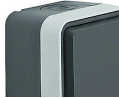 Berker Viengubas lizdas W.1 SCHUKO, pilnai sukomplektuotas, IP55, pilkas (47403515)