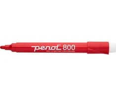 Baltos lentos žymeklis Penol 800 1,5 mm raudonas apvalus galiukas
