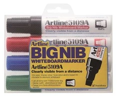 Krups Whiteboardpenne Artline 5109A BIG 4/sæt