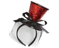 Kepurė Widmann Raudona glitter mini hat