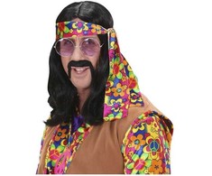 Widmann Groovy Hippie Perukas su Ry&amp;scaron kiu Juostu &amp;ndash Įsikūnijkite 60-ųjų Vibą!