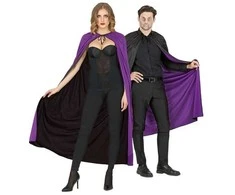 Widmann Dvipusis apsiaustas, juodos ir violetinės spalvos, 130 cm.