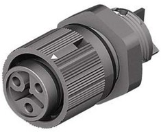 Wieland Elektrinė RST Mini serijos mini jungtis, 3 polių, lizdas, 1 krypties, montuojama ant skydo, 16A, IP66, IP68, IP69
