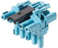 „Wieland Electric GST18i“ serijos T skirstytuvas, 5 polių, 5 krypčių, 20A, IP20