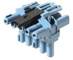 „Wieland Electric GST18i“ serijos T skirstytuvas, 5 polių, 5 krypčių, 20A, IP20