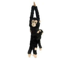 Wild Republic - Plush Toy Hanging Monkeys Chimpanzee Monkey With Baby (808137)