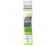Winsor &amp; Newton Winsor &amp; Newton 5295025, rinkinys, Įvairūs, Sintetiniai, 6 vnt.