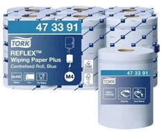Tork Tork Reflex - Czyściwo papierowe w roli do średnich zabrudzeń, 2-warstwowe, M4, advanced - Mėlyna