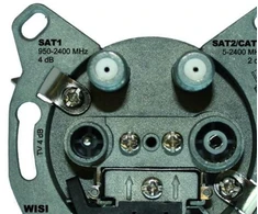 Wisi DB 54, bendraašis, sidabrinis, metalinis, 70 mm, 22 mm, 70 mm