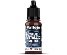 Vallejo Vallejo: 77.145 - True Metallic Metal - Shade - Forged Raudona (18 ml)