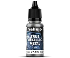 Vallejo : 77.120 - True Metallic Metal - Light - Obsidian Juodas (18 ml)