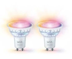 Signify WiZ Baltas &amp; Color GU10 Tunable 60W Glass Two Pack