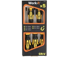 Work>It Atsuktuvų rinkinys TORX, 5 dalių