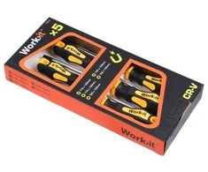 Work>It Atsuktuvų rinkinys TORX, 5 dalių