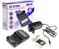 XCell greitasis įkroviklis BC-X1000 1-4x AAA AA LCD ekranas - greitasis įkroviklis - nikelio-metalo hidridas (NiMH)