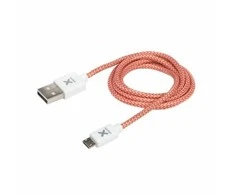 Xtorm CX001, 1 m, USB A, USB 2.0, Kištukas/Kištukas, 0,48 Gbit/s, Raudona, Sidabras, Balta