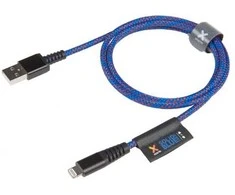 Xtorm Mėlyna, 1 m, „Lightning“, USB A, Mėlyna, Tiesus, Tiesus