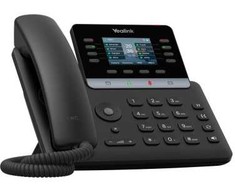 Yealink -SIP-T73W, IP telefonas, juodas, laidinis ir belaidis ragelis, stalinis, 1000 įrašų, Yealink įrenginių valdymo platforma