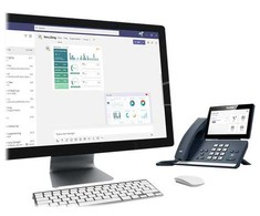Yealink MP58 „Microsoft Teams“ leidimas, IP telefonas, pilkas, laidinis ragelis, stalinis, „Android“, „Microsoft Teams“