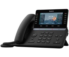 Yealink -SIP-T85W, IP telefonas, juodas, laidinis ir belaidis ragelis, stalinis, 1000 įrašų, mygtukai