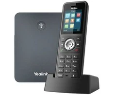 Yealink W79P, IP mobilusis telefonas, Juodas, Belaidis ragelis, Ant stalo/sienos, 50 m, 300 m