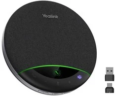 Yealink SP96 su USB-C/A garsiakalbiu, universalus, juodas, atsiliepti / baigti skambutį, „Bluetooth“ susiejimas, „Microsoft Teams“ mygtukas, nutildyti, susiejimas, leisti / pristabdyti, atmesti..., 6,5 cm, laidinis ir belaidis, USB / „Bluetooth“