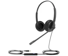 Yealink UH34 Lite Dual UC Ausinės, su laidu, Office/Call center, 20 - 20000 Hz, 110 g, Ausinės, Juodas