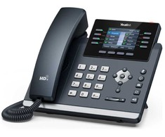 Yealink SIP-T44U, IP telefonas, pilkas, 8 linijos, 1000 įrašų, LCD, 7,11 cm (2,8 colio)